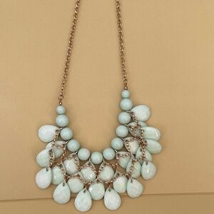 Elegant Mint Green Statement Necklace